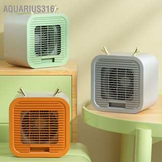 Aquarius316 Mini Air Cooler การทำงานที่เงียบสงบ USB ขับเคลื่อนเครื่องปรับอากาศตั้งโต๊ะแบบพกพาสำหรับ Office Outdoor