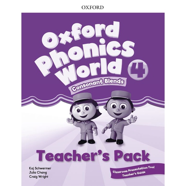 bundanjai-หนังสือ-oxford-phonics-world-4-teachers-pack-with-classroom-presentation-tool