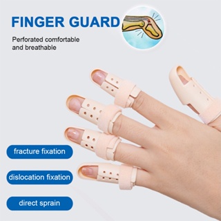 Mallet Finger เฝือกนิ้ว มือพลาสติกสีเนื้อ ใช้ดามนิ้วสำหรับการรักษา ดัดนิ้วให้อยู่ในรูปเดิม ใส่อาบน้ำได้ ไม่อับชื้น 52mm
