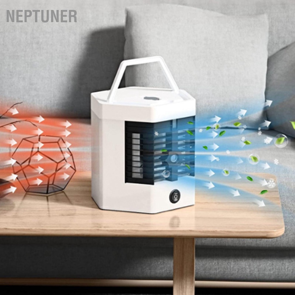 neptuner-mini-air-cooler-เครื่องปรับอากาศแบบพกพาความชื้นส่วนบุคคลพัดลมไอเย็นอากาศเย็นสำหรับโต๊ะทำงานในห้องนอน