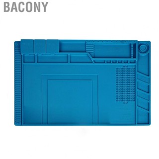 Bacony Magnetic Heat Insulation Silicone Pad Workbench Parts Adsorption Pad  Corrosion Mat Dark Blue