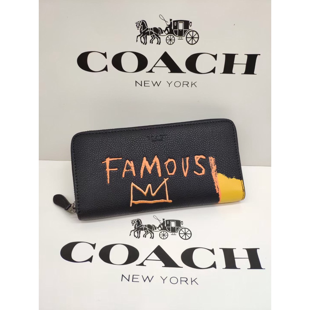 COACH c5447 c5615กระเป๋าสตางค์ผู้หญิง กระเป๋าสตางค์ซิปยาว รูปแบบ ...