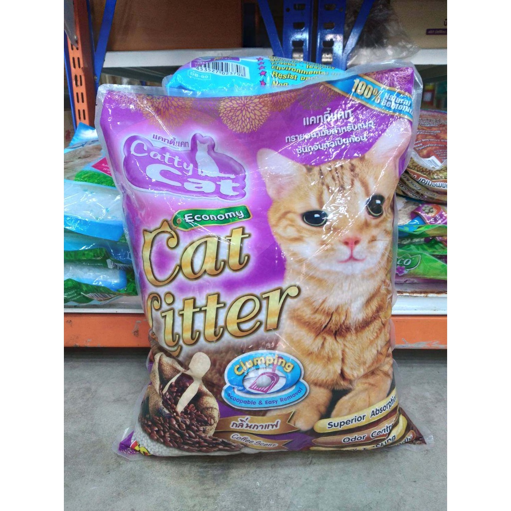 catty-cat-ทรายแมวแคทตี้-แคท-กลิ่นกาแฟ-ดูดซึมดี-จับตัวเป็นก้อนทันทีที่เปียก-10-ลิตร