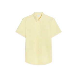 AIIZ (เอ ทู แซด) - เสื้อเชิ้ตผู้ชายแขนสั้นผ้าอ๊อกฟอร์ดสีพื้น Mens Oxford Short Sleeve Shirts