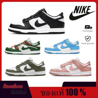 Nike ไนกี้ รองเท้าผ้าใบ สำหรับผู้ชาย (ของแท้100%) Nike Dunk Low Retro "White Black" panda DD1503-101/CW1590-100