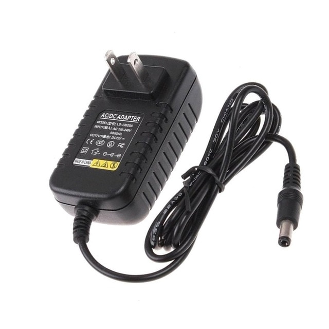 อะแดปเตอร์ชาร์จพาวเวอร์ซัพพลาย DC 12V 24V ปลั๊ก EU US แถบไฟ Led 1A 2A ...