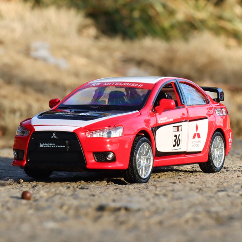 โมเดลรถยนต์-mitsubishi-lancer-evolution-x-evo-1-32-ของเล่นสําหรับเด็ก