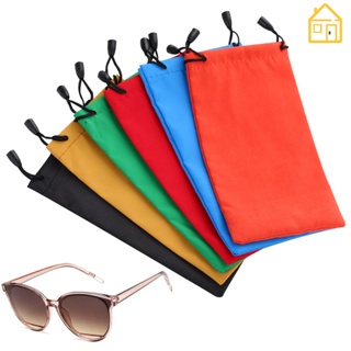กระเป๋าผ้านิ่ม ลายสก๊อต สุ่มสี สําหรับใส่แว่นตากันแดด แว่นตา / แว่นตากันฝุ่น