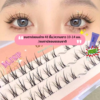 Mengjieshangpin® ขนตาปลอม ดูเป็นธรรมชาติ นุ่ม และสบาย ดัดขนตา ขนตาการ์ตูน แต่งตาโต ขนตาปลอมธรรมชาติ