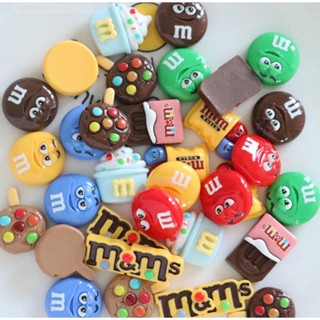 การ์ตูน M&amp;M ช็อคโกแลต จิบบิทซ์ สําหรับ Crocs ลูกอม ถั่ว รองเท้า เสน่ห์ ไอศกรีม จิบบิต จี้หมุด คุกกี้ จิบิต หม้อ ผู้หญิง อุปกรณ์เสริมตกแต่งรองเท้า