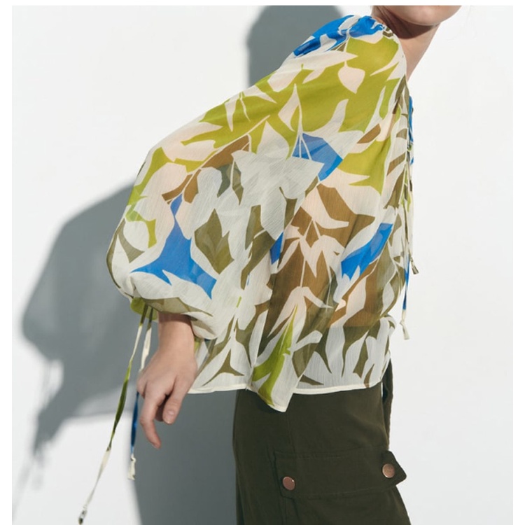 zara-เสื้อเบลาส์-23-ฤดูร้อน-สไตล์ใหม่-หลวม-คอ-ข้อมือ-พร้อมลูกไม้ขึ้น-ปรับได้-แขนยาว-คอกลม-พิมพ์ลาย-เสื้อเชิ้ต3666098