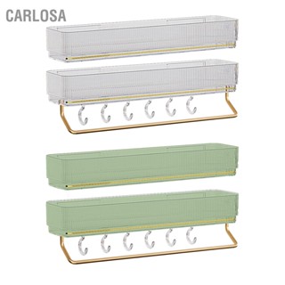 CARLOSA ชั้นวางของในห้องน้ำเจาะฟรี Alumimum Strong Load Bearing Wall Mounted Organizer สำหรับห้องครัวในห้องนอน