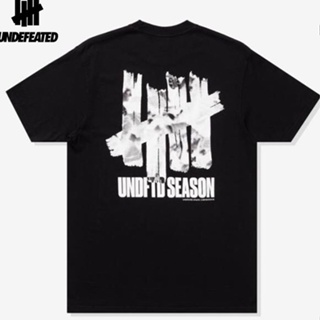 คำแนะนำยอดนิยม [100% Cotton] Undefeated เสื้อยืดลําลอง ผ้าฝ้าย แขนสั้น พิมพ์ลายห้าบาร์ ทรงหลวม สําหรับผู้ชาย และผู้หญิง