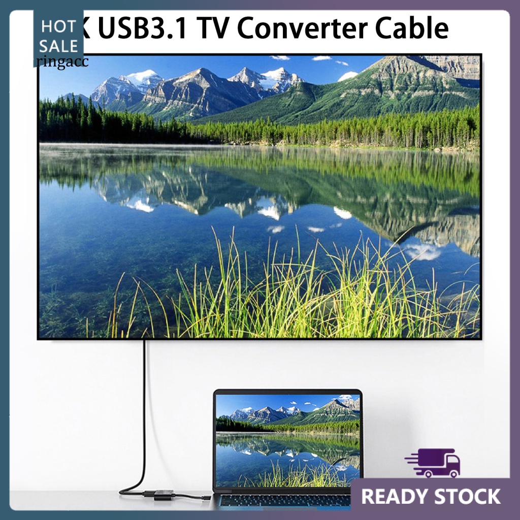 Rga สายเคเบิลอะแดปเตอร์แปลงวิดีโอ USB31 Type C เป็น HDMI ความถี่สูง ...