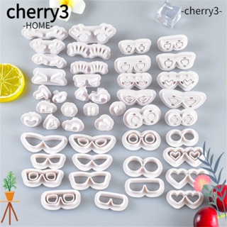 Cherry3 ชุดแม่พิมพ์ตัดคุ้กกี้ พาย ตา แว่นตา ขนตา Baozi เครื่องมือนึ่งซาลาเปา เบเกอรี่