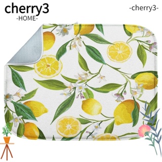 Cherry3 แผ่นรองจาน ไมโครไฟเบอร์ ทนความร้อน สําหรับห้องครัว บ้าน