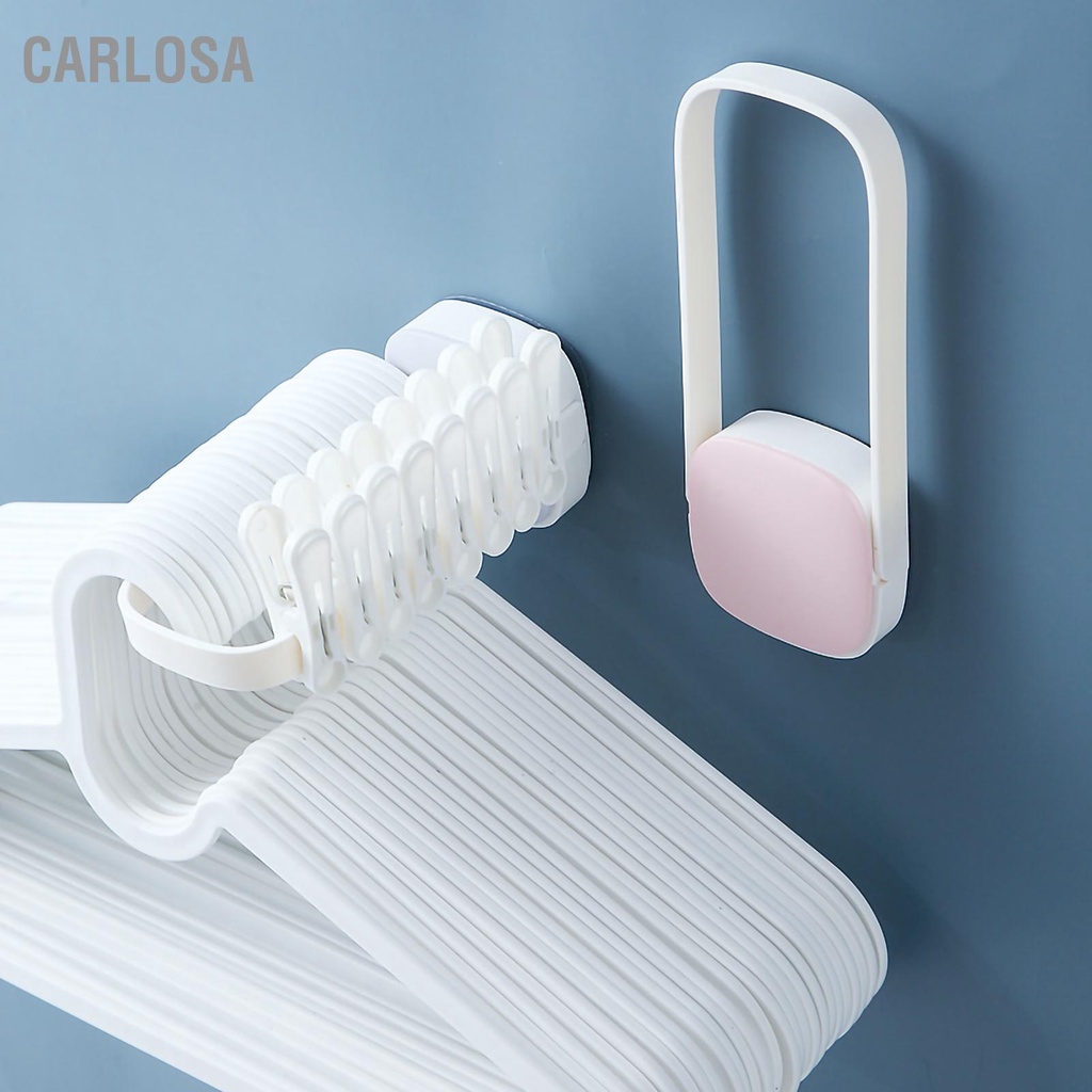 carlosa-u-shape-hanger-holder-rack-มุมโค้งมนติดผนังแบบพับได้สำหรับระเบียงห้องน้ำ