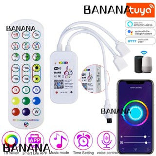 Banana1 ตัวควบคุมไฟ LED DC12V สําหรับแถบไฟ LED 1 ถึง 2 บลูทูธ ควบคุมผ่านแอป Wifi