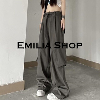 EMILIA SHOP  กางเกงขายาว กางเกงขายาวผู้หญิง สไตล์เกาหลี  Beautiful คุณภาพสูง ทันสมัย fashion A20M08U 36Z230909