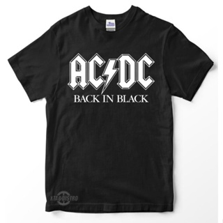 Acdc BACK IN BLACK T-Shirt Premium Tshirt Acdc High Voltage T-Shirt Acdc Rock N Roll Vintage Kaos ACDC BACK IN BLACK Pre