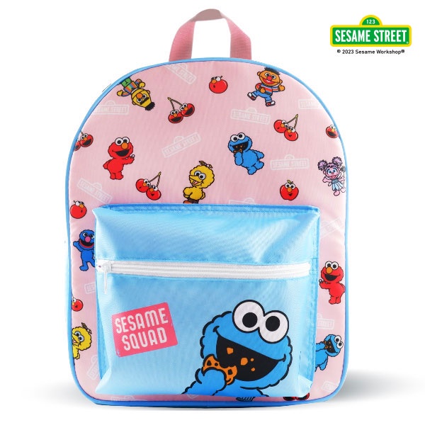 bundanjai-กระเป๋าเป้-sst4-กระเป๋าเป้-sesame-street-squad-backpack-bp-b13-pink-w11-5xh13x4-5-in