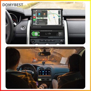 ❤ Domybest เครื่องเล่นมัลติมีเดีย MP5 วิทยุ GPS 1Din 7 นิ้ว สําหรับรถยนต์