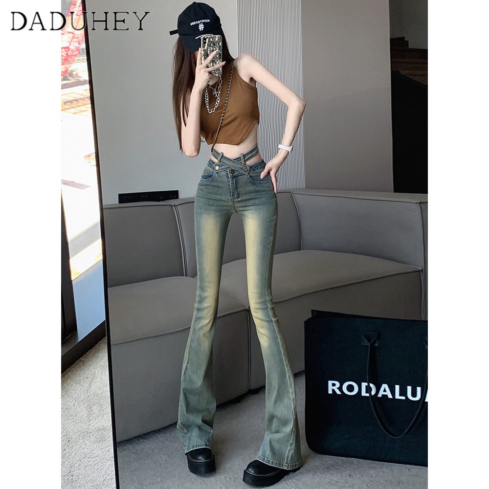 daduhey-american-style-retro-hot-girl-high-waist-bootcut-denim-bootcut-pants-womens-straight-slim-mopping-bell-bottom-pants