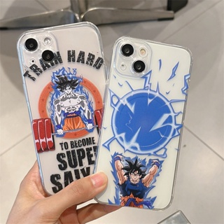 เคสโทรศัพท์มือถือ ซิลิโคนนิ่ม ลายการ์ตูนโกคู ดราก้อนบอล พร้อมที่ชาร์จแม่เหล็ก สําหรับ iPhone 11 12 13 14 Pro Max