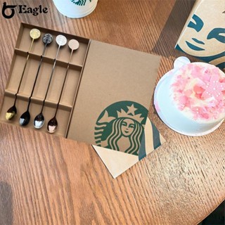 ⭐จัดส่ง 24 ชั่วโมง⭐ชุดช้อนผสม ลายเทพี Starbucks คลาสสิก พร้อมกล่องของขวัญ 4 ชิ้น