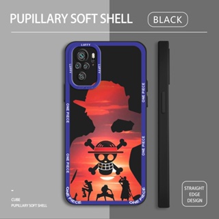 สําหรับ Redmi Note 10 11 Pro 5G 10S 11S เคสโทรศัพท์ซิลิโคน TPU แบบนิ่ม ลายการ์ตูนลูฟี่ กันกระแทก