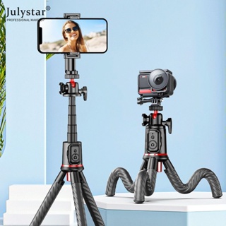 JULYSTAR ไม้เซลฟี่ที่เข้ากันได้กับบลูทูธ Octopus Tripod Photography Camera Ptz Stand Desktop Live Stand
