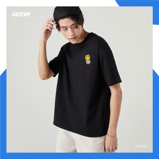 มีความสุข CATCHY x Kakao Friends เสื้อยืดRyan ไรอัน สวัสดี ลิขสิทธิ์แท้ พร้อมส่งจากไทย ผ้า Cotton100% อก 44&amp;48 นิ้ว ผู้ห