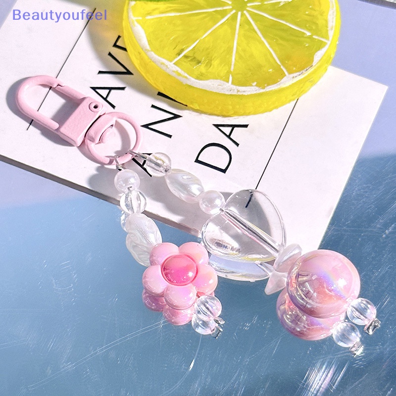 beautyoufeel-พวงกุญแจ-จี้ดอกไม้-หลากสี-เครื่องประดับ-สําหรับห้อยโทรศัพท์มือถือ