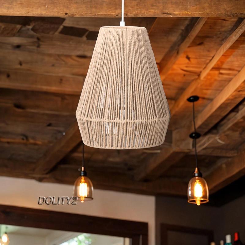 dolity2-โคมไฟเชือกสาน-สําหรับแขวนตกแต่งบ้าน-ห้องนั่งเล่น-ห้องรับประทานอาหาร