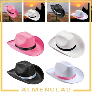 [Almencla2] หมวกคาวบอย ระบายอากาศ ใส่สบาย สไตล์ตะวันตก สําหรับผู้หญิง เจ้าสาว อาบน้ํา หมั้น