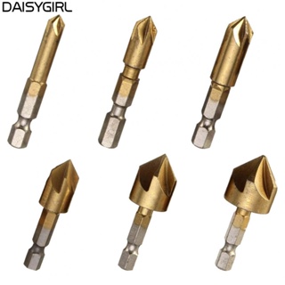 【DAISYG】Drill Bit For Sinking 90 Degree Holes Gold New And Unused 5 Flute 6 Sizes