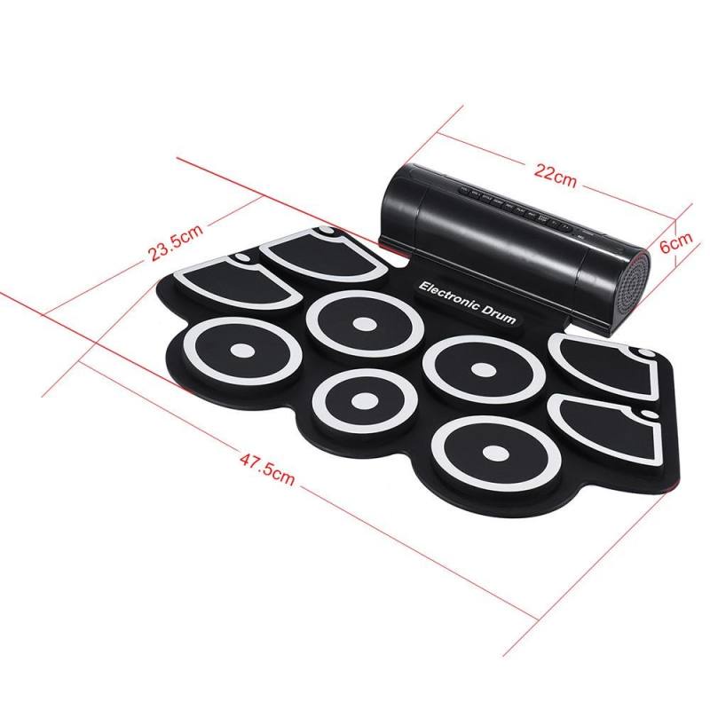 ใหม่ซิลิโคนกลอง-เก้าด้าน-กลองอิเล็กทรอนิกส์-usb-ที่มีฟังก์ชั่น-midi-mus03-drum