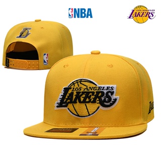 Los Angeles Lakers หมวกแก๊ป หมวกฮิปฮอป กลางแจ้ง ผู้ชาย หมวกสแน็ปแบ็ค