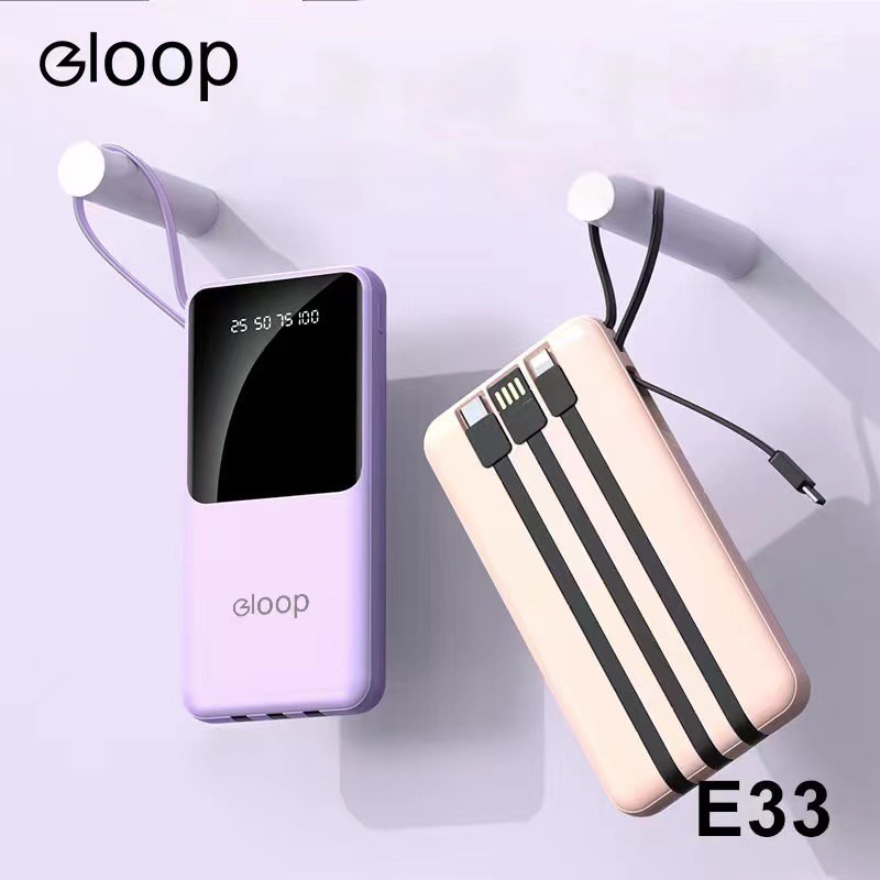 แบตสำรอง-e33-30000-แอมป์-power-bank-พาวเวอร์แบงค์-ชาร์จเร็ว-จอแสดง-แบต-3in1-3-สายชาร์จ-ip-micro-type-c