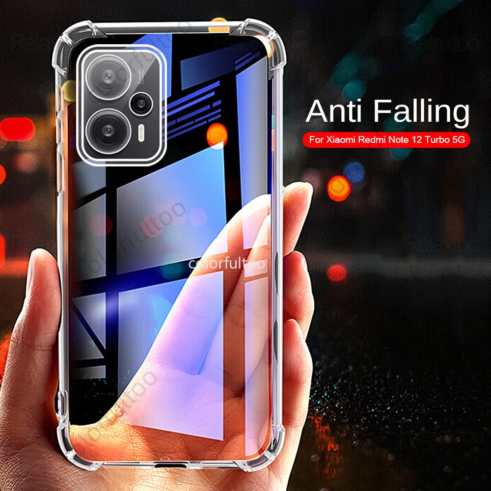 เคสโทรศัพท์มือถือซิลิโคน-tpu-ใส-แบบนิ่ม-บาง-กันกระแทก-ป้องกันกล้อง-สําหรับ-xiaomi-redmi-note-12-turbo-note12turbo-5g