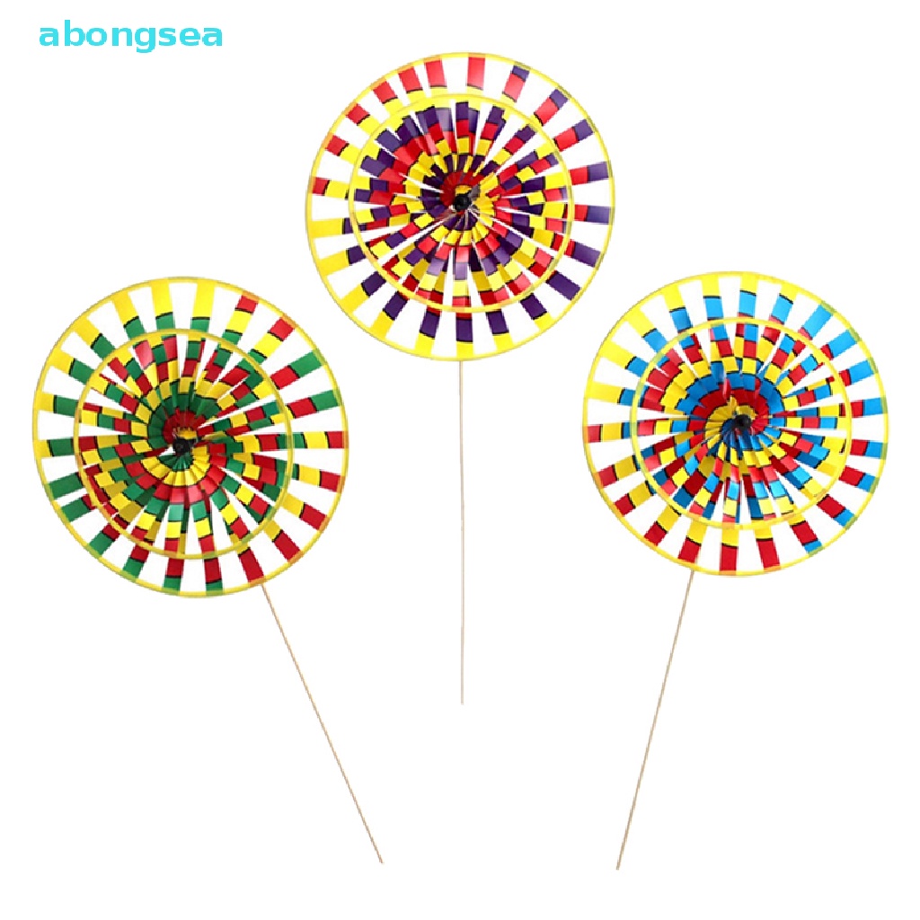 abongsea-กังหันลม-หลากสี-สไตล์เรโทร-สําหรับตกแต่งสวน-สนามหญ้า