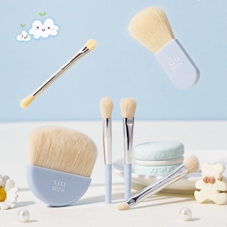 Xixi 6 ชุดแปรงแต่งหน้า Loose Powder Brush หัวแปรงนุ่ม