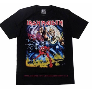 TOP CT✜✖✘เสื้อวง Iron Maiden rock เสื้อวงร็อค Iron Maiden