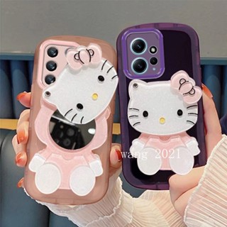 2023 Fashion Casing เคส Redmi Note12 Note 12S Note 12 Pro+ Plus 4G 5G Phone Case New Color Transparent Lens Protection Back Cover Redmi Note 12 4G with Makeup Mirror Soft Case เคสโทรศัพท