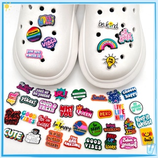 อุปกรณ์เสริมหัวเข็มขัด PVC สําหรับตกแต่งรองเท้า Crocs Jibbitz