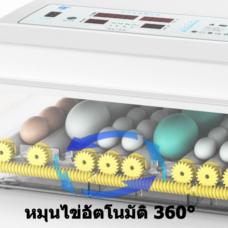 ถูก-เครื่องฟักไข่อัตโนมัติ-176-eggs-incubator-ตู้ฟักไข่อัตโนมัติ-เครื่องฟักไข่นก-ตู้ฟักไข่ไก่-ระบบอัตโนมัติ-แถมไฟฉาย