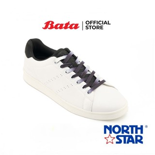 Bata บาจา ยี่ห้อ North Star รองเท้าผ้าใบแบบผูกเชือก รองเท้าผ้าใบแฟชั่น สนีกเกอร์ สำหรับผู้ชาย สีดำ 8206052 สีฟ้า 8209052