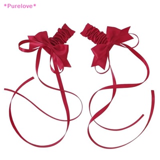 Purelove&gt; ใหม่ กิ๊บติดผม ริบบิ้นโบว์ สีชมพู สไตล์โลลิต้า ญี่ปุ่น น่ารัก สําหรับผู้หญิง 1 คู่