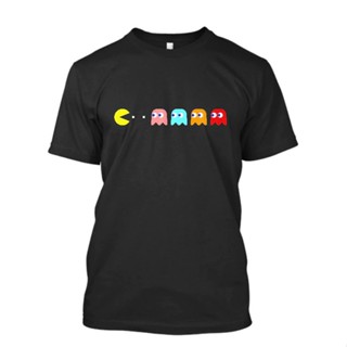 ใหม่ {XS-6XL} ขายดี เสื้อยืดผ้าฝ้าย พิมพ์ลายเกม Pacman C64 211993