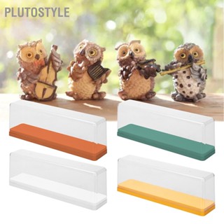 PLUTOSTYLE กล่องเก็บฟิกเกอร์แอคชั่นกันฝุ่นวางซ้อนกันได้รูปการ์ตูนรูปตุ๊กตาเคสใส